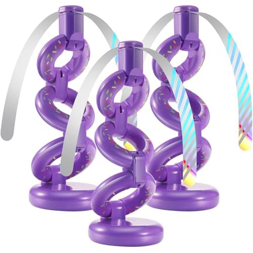 Fly Fans for Tables Fly Repellent Outdoor Keep Flies Away, Flies Spinner Table Top with Holographic Blades, Bug Traps for Picnic, Party, BBQ (Purple) - Image 1