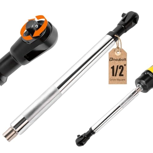 Pneubolt 1/2" Offset Extension Wrench & Drill Adapters, Portable Impact Extender for Tight Spaces, Labor-Saving Multifunctional Tool for Automobile Repair & Furniture Assembly - Image 1