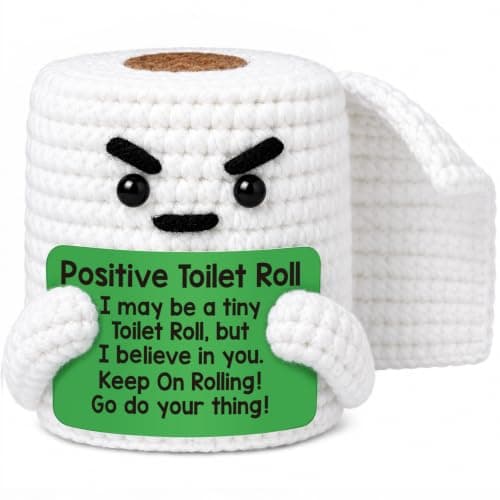 TuSuQing Funny Positive Crochet Animals Christmas Stocking Stuffers Gifts for Men Women Friend Brother Coworker Man Birthday Small Gag Handmade Knitted Cute Relaxing Gifts - Image 1
