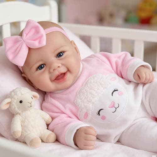 Milidool Reborn Baby Doll Girl - 17-Inch Soft Body Realistic Baby Doll Real Life Baby Dolls for 3+ Years Girl Birthday Gifts, Pretend Play, Christmas & Collection - Image 1
