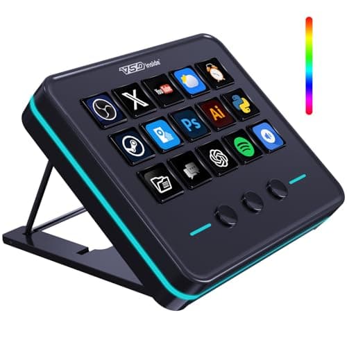 VSDINSIDE Macro Keypad, Stream Controller Deck Gaming Streaming Shortcut Keyboard, 18 Programmable Keys Customizable Visual AI Pad USB Soundboard for OBS, YouTube, Desk Office Setup, Laptop, PC, Mac - Image 1