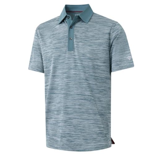 M MAELREG Golf Shirts for Men Dry Fit Moisture Wicking Pique Performance Casual Sport Mens Polo Shirts Short Sleeve - Image 1