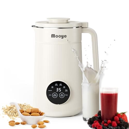 8 in 1 Nut Milk Maker Machine, 35oz(1L) Automatic Soy Bean Milk Maker with 10 Blades, Homemade Almond/Oat/Nut/Juice, Plant-Based Milk Blender, 12H Delay, Self-Cleaning, 2H Keep Warm and Boil Water - Image 1