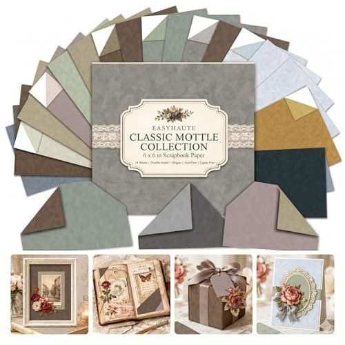 Nature Scrapbook Paper Pad 6x6 Double Sided, Earthy Patterned Paper Pack - Decorative Craft Cardstock & Scrapbooking Supplies for Card Making, Junk Journal Ephemera, Mini Albums - Image 1
