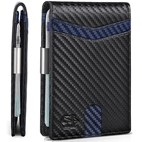 Zitahli Money Clip Wallets for Men,Slim Bifold Wallet 10-12 Cards, Mens Leather Wallet with ID Window,RFID Blocking Thin Minimalist Credit Card Holder,Gifts for Him - Image 1