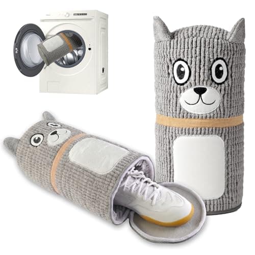 Shoe Washing Machine Bag with Cleaning Ball - 2-Pack Reusable Shoe Laundry Bags, 360° Deep Clean Shoes Laundry, Laundry Shoe Bag for Washer, Sneaker Tennis Washing Machine Bag (Grey) - Image 1