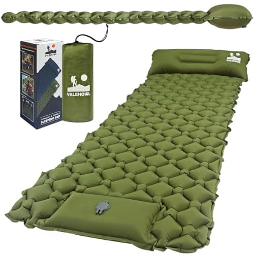 VALEHOWL 1.8Lbs Ultralight Camping Sleeping Pad, R3.0 Backpacking Sleep Mat
