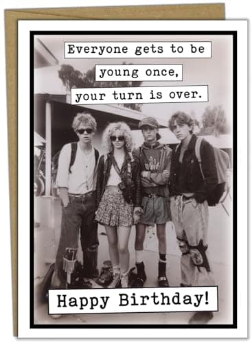 Katie Doodle - Funny 40th Birthday Cards for Women, Men, Friend (Handmade in USA) - Great for 50th, 45th, 40th Birthday Gifts for Women Men Sister Brother Friend - Includes 1 Card & 1 Envelope - Image 1