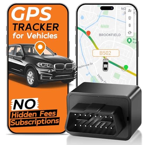 TuTrackAI OBD GPS Tracker for Vehicles, No Subscription, No Monthly Fee, Plug & Play, Real-Time Car Tracker, 4G LTE Worldwide Coverage, 180-Day History, Geofence Alerts, for Cars, Fleet & Family - Image 1