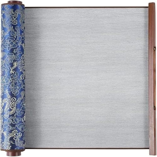 SEAMEW Magic Canvas - Water-Activated Reusable Chinese Calligraphy Cloth, 4 Chic Colors Washable Microfiber for Kids Beginners Adults (Royal Blue Gilded) - Image 1