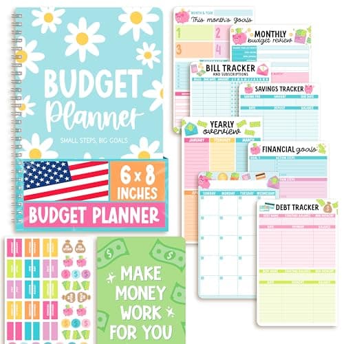 Hadley Designs 2026 Budget Planner and Monthly Bill Organizer - Budget Book & Financial Planner, Monthly Budgeting Planners and Tracker, Expense Tracker Notebook, Birthday Gifts for Women & Men - Image 1