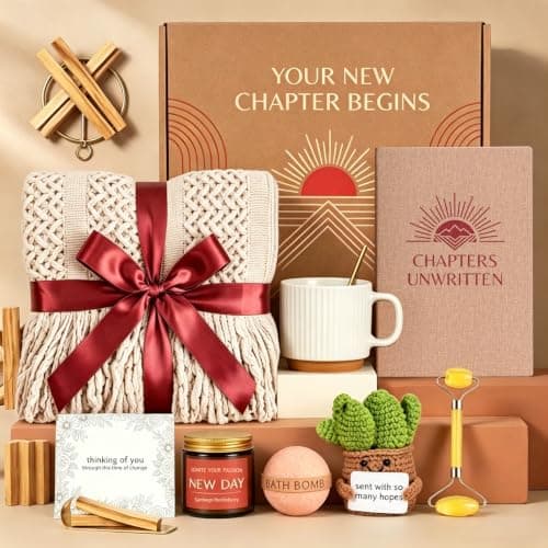 Get Well Soon Gift Baskets for Women Birthday Gifts Spa Self Care Package | Inspirational Thinking of You Gift, After Surgery, Sympathy Gifts, Cooling Face Roller for Women Sick Friends Mom Her w/ Blanket