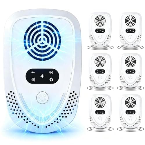 2026 Upgraded Ultrasonic Pest Repellent, Indoor Repeller & Mouse Traps for Ant, Roach, Mouse, Bugs, Mosquito, Mice, Spider, Rodent Repellent Ultrasonic Plug in, 4 Mode Switching, 6 Packs - Image 1