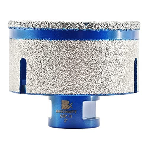 Diamond Core Drill Bit - BRSCHNITT Tile Hole Saw 3" for Drilling Enlarging Shaping Round Bevel Holes in Porcelain,Ceramic,Granite,Marble 5/8-11 Thread - Image 1