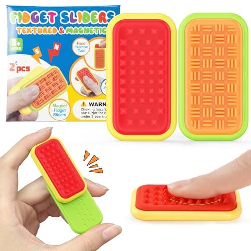 LADFAR Magnetic Sensory Fidget Toys – Prism Rise & Pulse Line Style Silicone Sliders for Anxiety Relief, Autism & Office Focus, Travel Desk Must-Have for Adults & Kids - Image 1