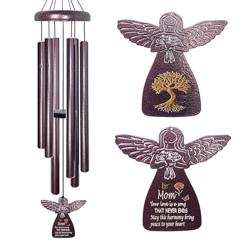 Gardening Gifts for Mom - 32" Angel Wind Chimes for Mothers Day Meaningful Moms Gift, Mama Gifts for Patios, Backyard, Lawn, Unique Birthday Gift for Mom from Daughter - Image 1