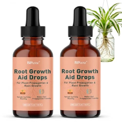 Root Drops Liquid Rooting Hormone for Cuttings | Fast Propagation Drops, Stronger Roots, Less Shock | Works in Water, Soil, Leca, Moss | for All Indoor Houseplants Like Pothos, Monstera (4 oz*2) - Image 1