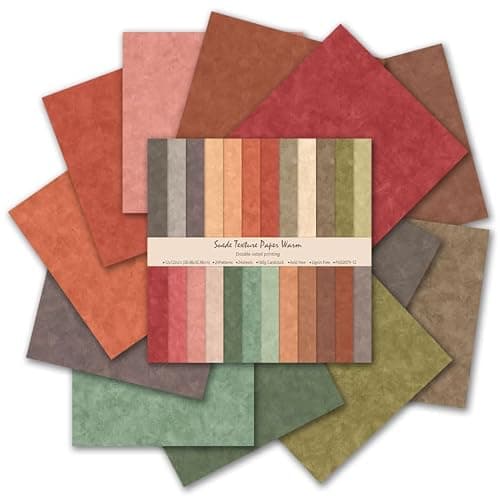 Scrapbook Paper, 12x12 Double Sided Patterned Papers, 24 Sheets Pattern Paper for Card Making, DIY Photo Album Decor (Earthy) - Image 1