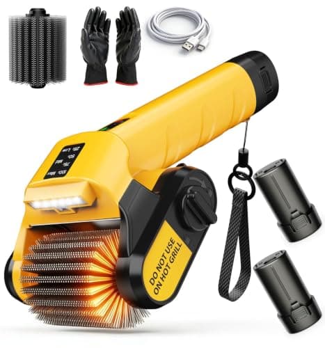 5000mAh 350 Mins Runtime Electric Rotary Grill Brush G2, 800RPM Powerful Outdoor Automatic Grill Cleaning Brush, 304 Stainless Steel No Bristle Shedding Cordless BBQ Cleaner - Image 1