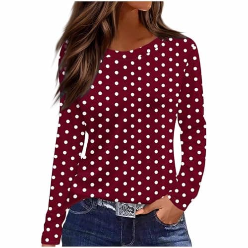 Under Scrubs for Women Long Sleeve Slim Fit Wine X-Large - Image 1