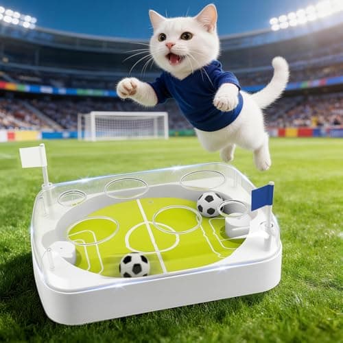 AOFANPET Interactive Toys for Cats,Electric Soccer Cat Toy Balls with Catnip,Indoor Automatic Motion-Activated Rolling Pet Toy for Hunting Simulation, Exercise, Mental Stimulation & Scratching - Image 1