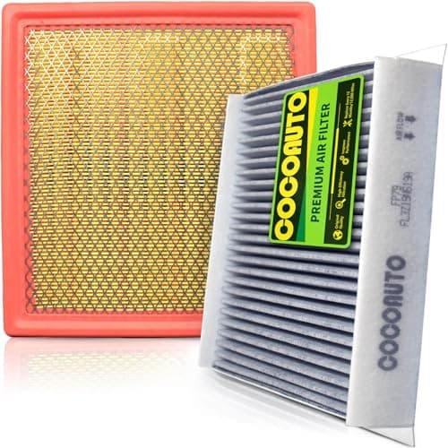 COCOAUTO Engine Cabin Air Filter Set for Ford F150 (2015-2025 2026) 2.7L 3.0L 3.3L 3.5L 5.0L, Ford Expedition Lincoln Navigator (2018-2024), Replace FL3Z19N619A FP79 FA1883 - Image 1