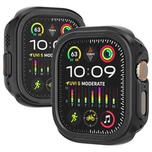 SDOCEBF Aluminum Shockproof Bumper for Apple Watch Ultra 3/2/1 49mm