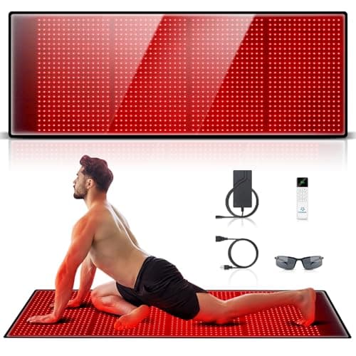 Red Light Therapy for Body: Red Light Therapy Mat 1440 LEDs Infrared Light Therapy Pad 660nm Red Light Therapy Blanket 850nm Near Infrared Light Therapy Device Large Pads for Full Body Pain Relief - Image 1