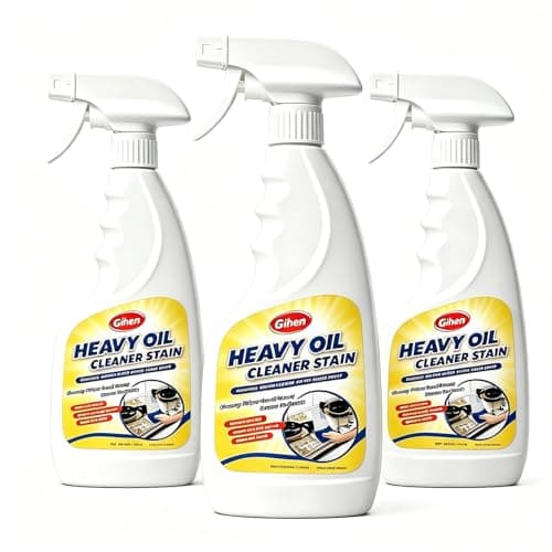 Gihen Heavy Oil Cleaner Stain - Effective Multi-Purpose Cleaner 17.6 oz, Includes Spray Bottle & Towel for Cleaning Kitchen, Oven, Stove, Range Hood, Sink