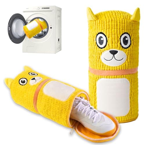 Shoe Washing Machine Bag with Cleaning Ball - 2-Pack Reusable Shoe Laundry Bags, 360° Deep Clean Shoes Laundry, Laundry Shoe Bag for Washer, Sneaker Tennis Washing Machine Bag (Yellow) - Image 1