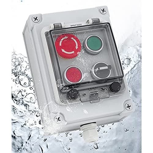 Emergency Stop Push Button Box IP65 22mm Momentary Red Green Selector Switch Control Station for Machine Panel - Image 1
