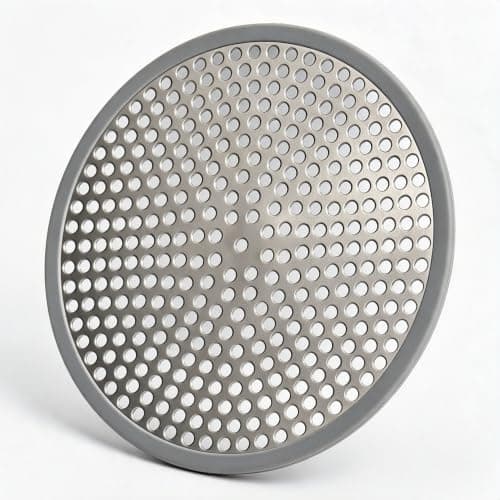 Shower Drain Hair Catcher, 4.72" Shower Drain Cover, All-in-One Universal Sink & Shower Drain Strainer, Easy Installation, Stainless Steel and Silicone Bathroom Accessories for Tub, Bathtub (Round) - Image 1