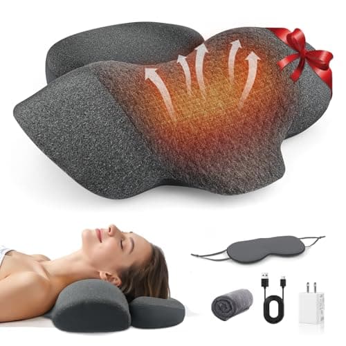 Sanivor 3-in-1 Neck Massager Pillow - Neck Cervical Traction Device with Heat,Vibration Massage & Airbag Traction,Neck Pillow for Pain Relief Deep Tissue Ergonomic Neck Shoulder Relaxer Gift Idea - Image 1