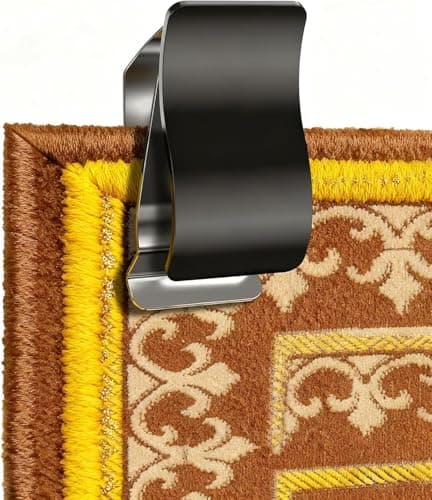 Tapestry for Bedroom 4 Pack - Quilts Hangers for Wall, Stainless Steel Blanket Clamps for Hanging Quilts Tapestries Blankets Rugs Textile Display, Wall Mount Rustproof Easy to Install(Black) - Image 1