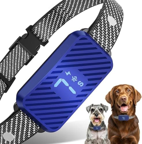 Dog Bark Collar for Large Medium Small Dogs, Effective No-Bark Collar, Smart Barking Collar, Rechargeable Bark Collar with 7 Sensitivity, 3 Modes, Waterproof (DarkBlue) - Image 1