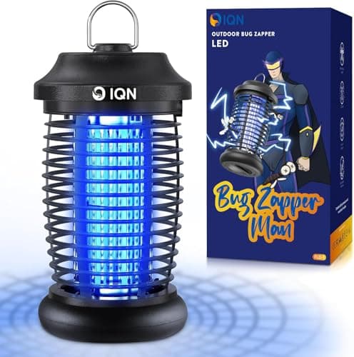 Bug Zapper Outdoor,15w Electric Mosquito Zapper with LED Light for Indoor,4200V Insect Fly Zapper Waterproof with 8.92ft Power Cord,Fly Trap Outdoor for Home,Patio,Backyard,Garden,Camping - Image 1