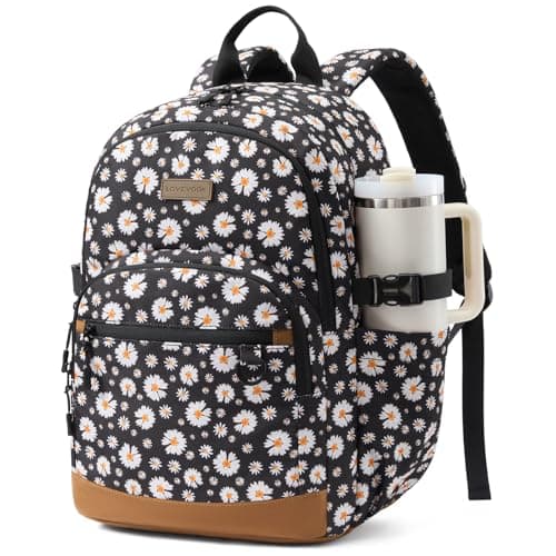LOVEVOOK Laptop Backpack for Women Men, Waterproof School Backpack for High School College, Large Capacity Travel Bookbag with Luggage Sleeve, Chest Strap & Water Bottle Pocket, 15.6 inch - Image 1