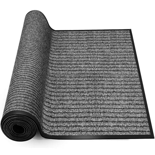 Laapee 4'x6' Extra Large Non-Slip Door Mat Rug - Heavy Duty Polyester Entryway Mat for Indoor Outdoor Covered Entrance - Stain Resistant Commercial Doormat for Home, Office Building, Mall - Image 1