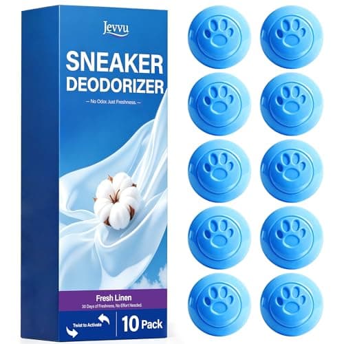 Shoe Deodorizer Balls, 10 Pack Odor Eliminator for Shoes, Sneakers, Boots, Gym Bags and Lockers - Image 1