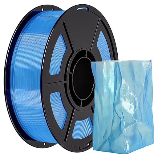 IEMAI HF PLA 3D Printer Filament 1.75mm, High Flow Transparent Filament, ±0.02mm Dimensional Accuracy, Smooth Stable Printing for FDM 3D Printers, PLA Transparent Sky Blue - Image 1