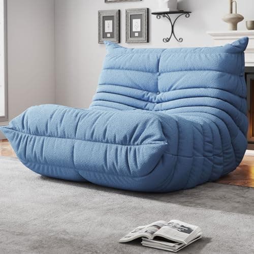 WHGBJA Bean Bag Chair for Adults, Lazy Bean Bag Sofa for Bedroom, Living Room, Reading, Gaming Floor Sofa Chair, Boneless, Comfy - Image 1