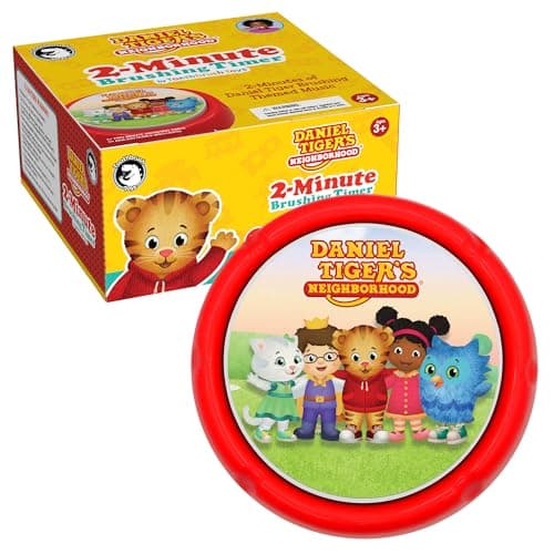 Daniel Tiger Toothbrush Timer for Kids – Musical 2 Minute Light-Up Teeth Brushing, Fun Kids Toothbrush Timer for 2 Minutes with Songs for Healthy Teeth - Image 1