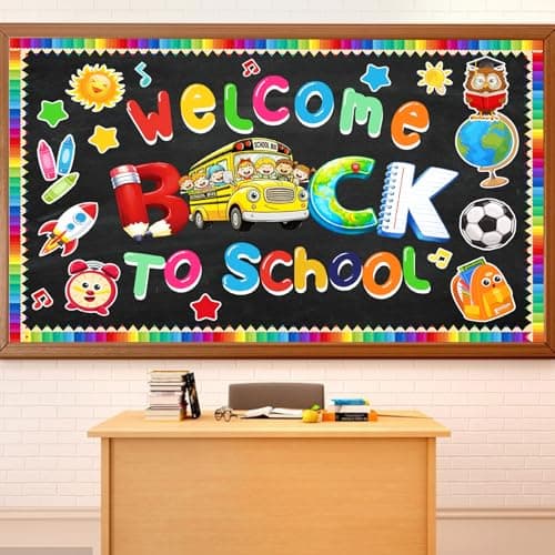 Back-to-School Bulletin Board Decorations - DIY Paper Cutouts for Back-to-School Bulletin Boards, Perfect for School Classrooms, Preschools, and Homes - Image 1