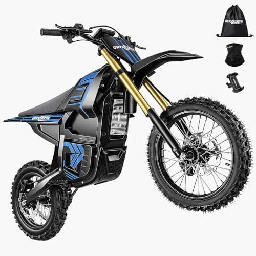 Oryxearth Electric Dirt Bike, 3000W Peak Motor 31mph Electric Motorcycle for Teens Adults, 48V 20Ah Removable Battery, Dual Hydraulic Brakes, Front & Rear Suspension Off-Road Ebike with 3-Speed Modes - Image 1