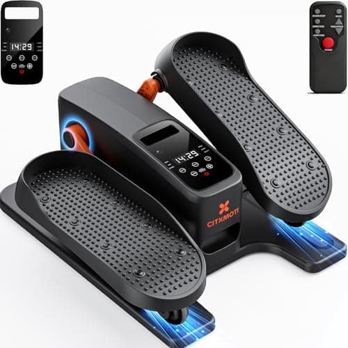 Under Desk Elliptical Machine, Electric Elliptical Leg Exerciser While Sitting for Seniors As Seen on TV, Quiet Portable Seated Pedal Exerciser for Seniors with 12 Speeds for Home - Image 1