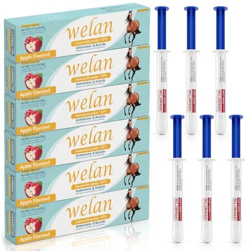 Horse Paste 1.87% 6 Pack Apple Flavor Syringe for Equine Use Only Up to 1250 LB - Image 1