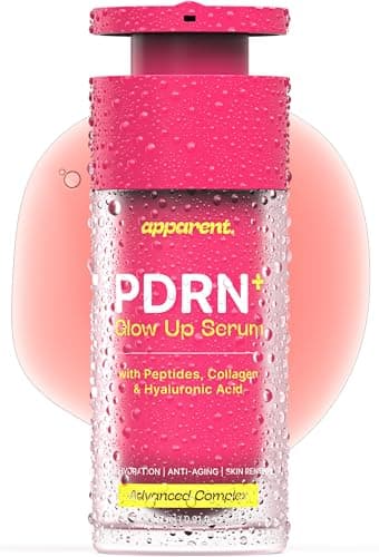 Apparent. PDRN Salmon DNA Serum | Korean PDRN Serum 1% or 10,000 PPM | Pink Peptide Serum for Face with Collagen & Hyaluronic Acid | Hydrating, Anti-Aging & Plumping Skin Glow | 27 ml / 0.91 fl. oz. - Image 1