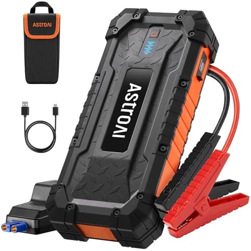 AstroAI S8 Ultra 4000A Car Jump Starter, Jump Box up to All Gas Engines & 12L Diesel, 12V Portable Power Bank with USB/Type-C Ports, 3 Modes LED Flashlight, Auto Battery Booster with Jumper Cable - Image 1