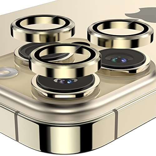 YWXTW Designed for iPhone 14 Pro Max Camera Lens Protector, for iPhone 14 Pro Camera Lens Protector, Individual Metal Anti Scratch HD Clear Case Friendly Tempered Glass Camera Cover, 1 Set