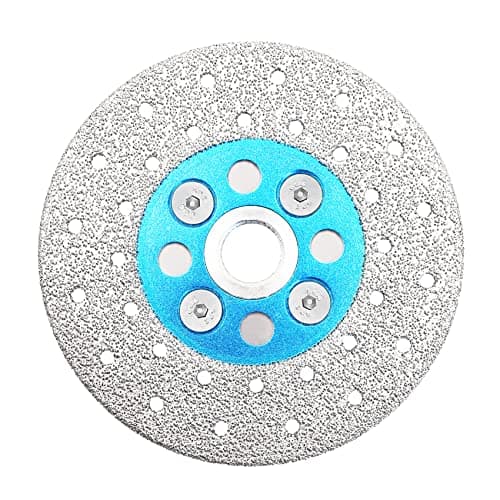 Diamond Granite Cutting Wheel,BRSCHNITT 4-Inch 100mm Vacuum Brazed Angle Grinder Diamond Blade with 5/8-11 Thread for Grinding Beveling Shaping Rounding Granite,Porcelain,Tile,Stone,Marble,Quartz - Image 1